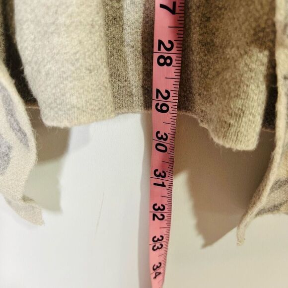 Charlie B Leopard Animal Print Gray Cream Hooded Cardigan Sweater Coat - Picture 7 of 10